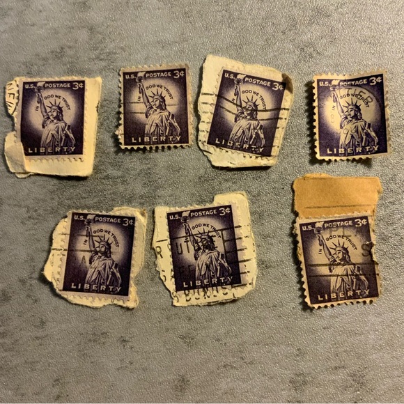 RARE VINTAGE 1954 Liberty stamp bundle - Picture 1 of 9